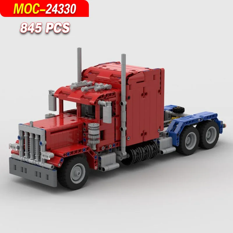 moc-24330-kit-modello-di-camion-379-in-blocchi-da-costruzione-845-parti-sistema-meccanico-generale-puzzle-fai-da-te-giocattoli-da-costruzione