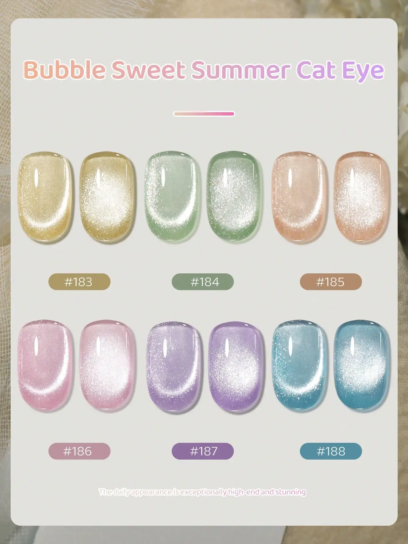 XEIJAYI 6個入り 15ml キャッツアイネイルジェルポリッシュセット セミパーマネントネイルアート ソーキングUV LEDネイルサロン DIYネイルサロンジェル
