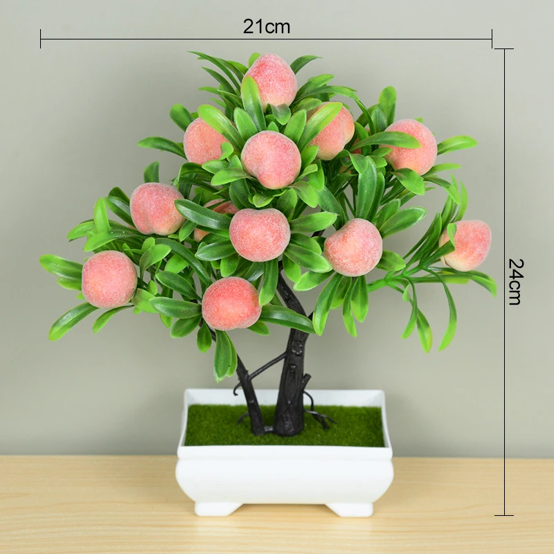 Artificial Mini Bonsai Potted Small Tree Fake Plant Ornament