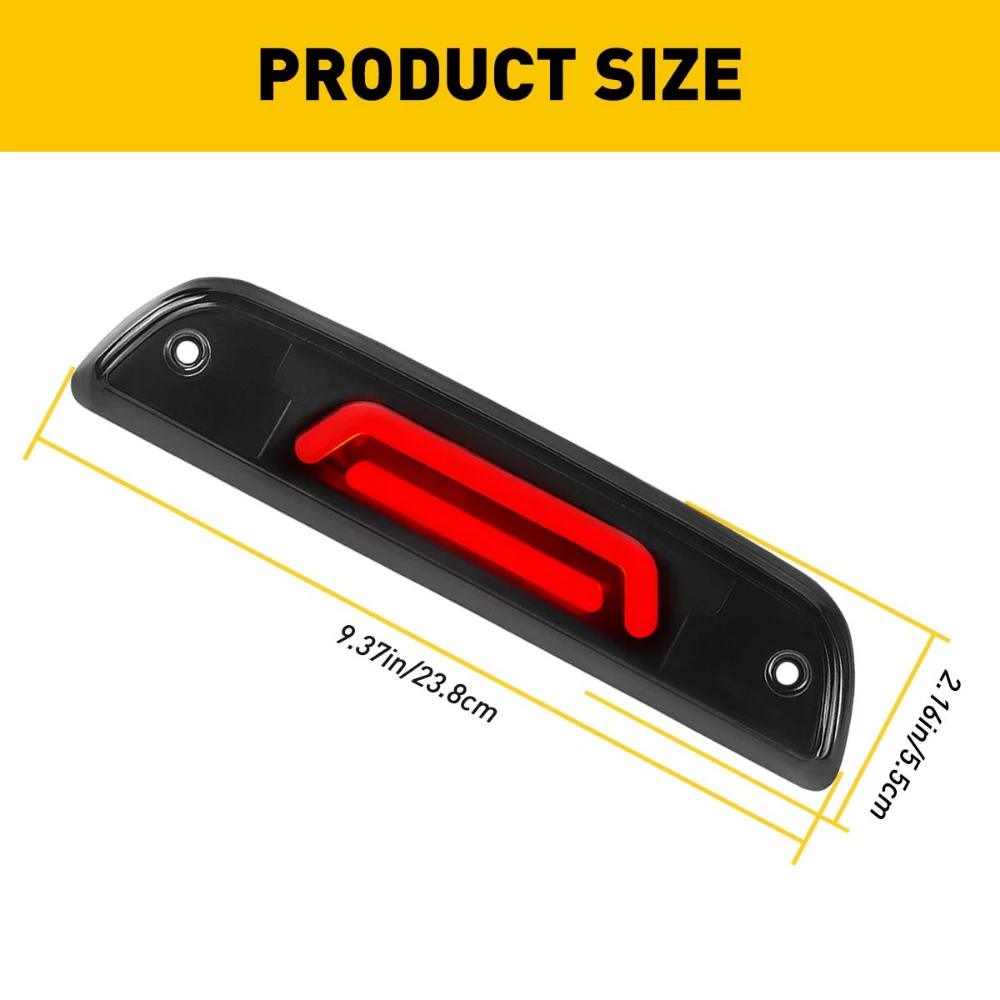 1Pcs LED Smoke 3rd Third Brake Light Red For Toyota Tacoma 1995-2000 2001-2017 Car Rear Brake Lights High Brightnes Accessoriess