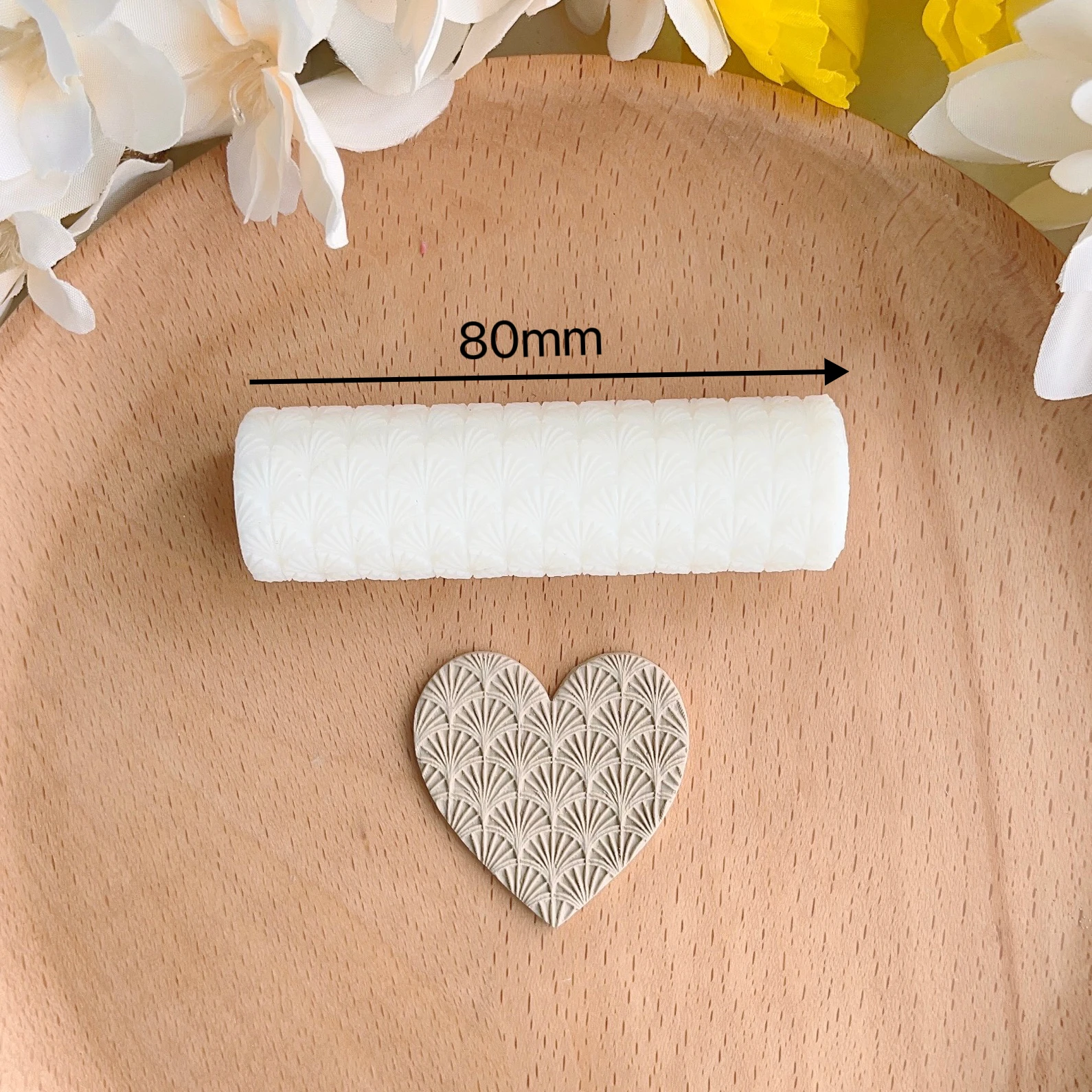 Soft Pottery Earring Polymer Clay Cutter Roller Texture Polymer Clay Seamless Polymer Clay Texture Roller claycutters