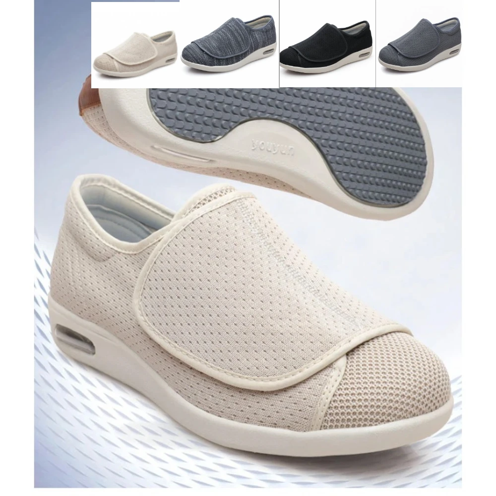 Diabetic Widened Shoes Feet Swollen Deformation Orthopedics Shoes Adjustable Non-slip Thumb Valgus Eversion Sneakers Women Man