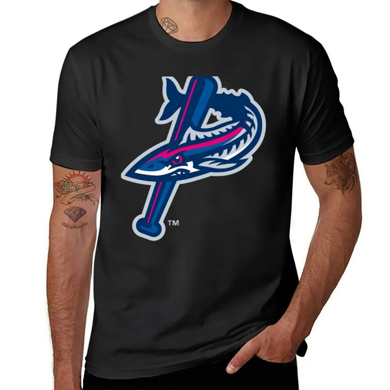 Pensacola Blue Wahoos T-Shirt oversizeds graphics cotton t shirt men