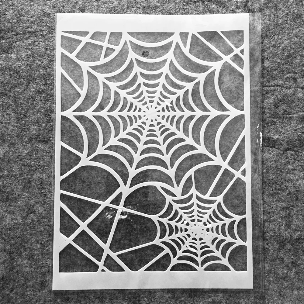 

29cm A4 Spider Web Net DIY Layering Stencils Painting Scrapbook Coloring Embossing Album Decorative Template