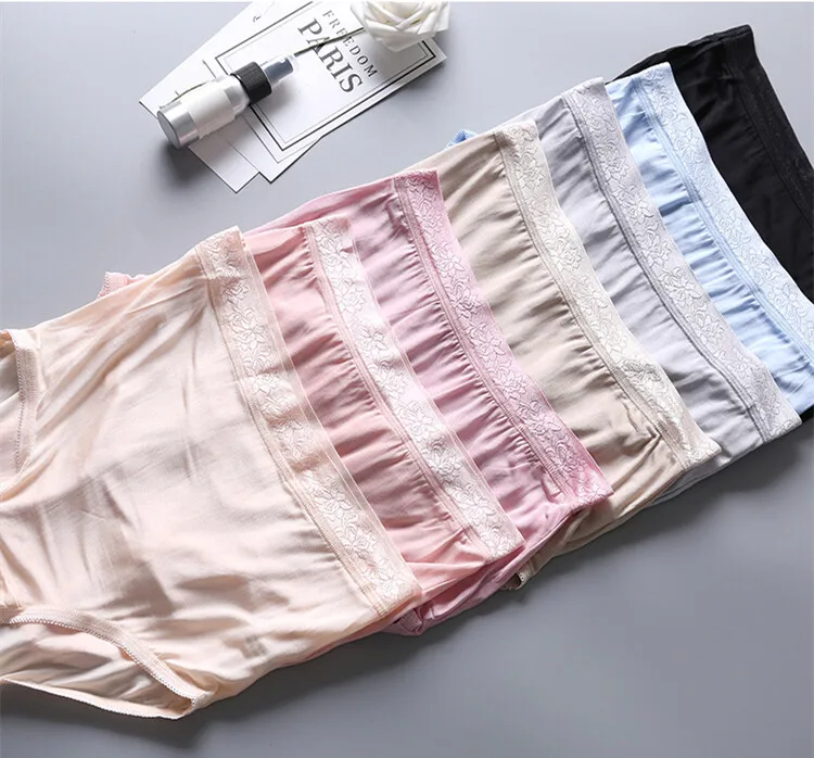 2 Pair Mulberry Silk Briefs For Women Lingerie Panties Breathable Lady Underwear