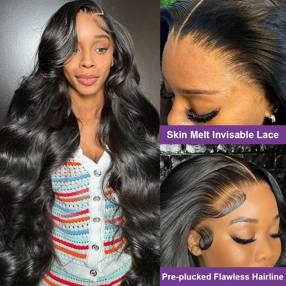 Lace Front Wigs Body Wave Human Hair 13x4 13x6 Transparent Lace Frontal Wig 180 Density Brazilian 4x4 Lace Closure Wig Wholesale