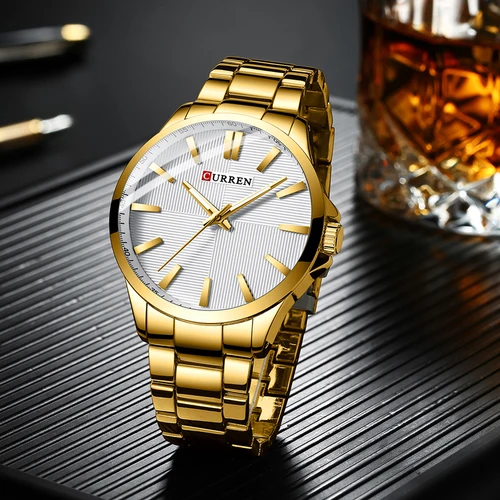 Imagen 2 del producto Reloj CURREN para hombre, marca superior, reloj militar resistente al agua de lujo para hombre, reloj deportivo de pulsera de acero inoxidable, reloj masculino 8322