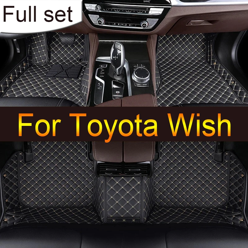 Car Floor Mats For Toyota Wish 2010-2021 2011 2012 2013 2014 Custom Auto Foot Pads Automobile Carpet Cover interior accessories