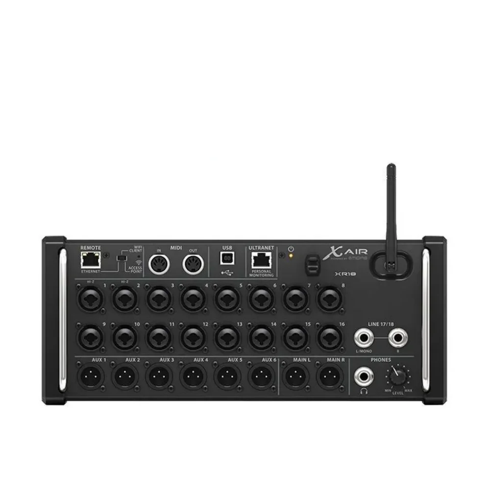 XR18 18-Channel Digital Music Console for Stage Studios and DJ Mixers Preamplifier System in Metal and Plastic Material