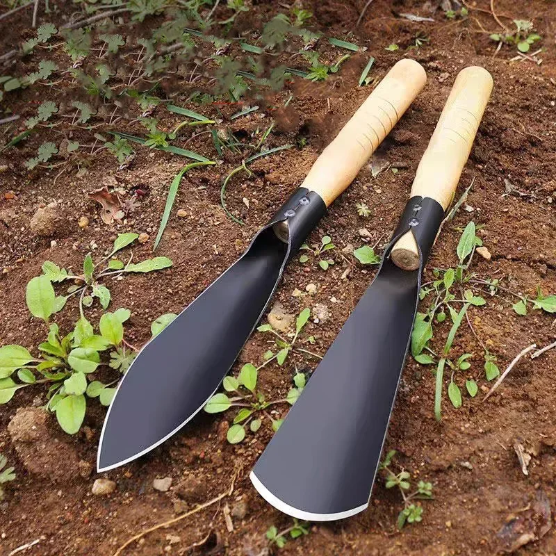 Metal Garden Shovel Digging Transplanting Vegetables Flower Planting Hand Shovels Spade Weeding Trowel Potting Soils Scoop