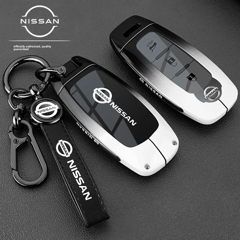 zinc alloy key Prtoect Case holder Cover for Nissan X-trail T33 Kicks Qashqai J12 Juke Teana Altima Ariya 2023 2024 Remote view 2