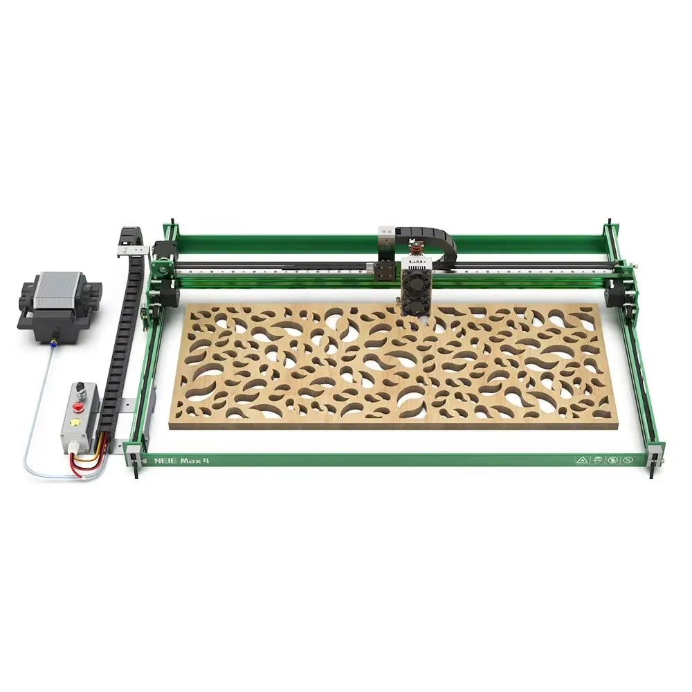NEJE Max4 V2 E80 High Power Engraving Machine Wood Router Desktop 4 Axis Industrial Engraver Cutting Machine