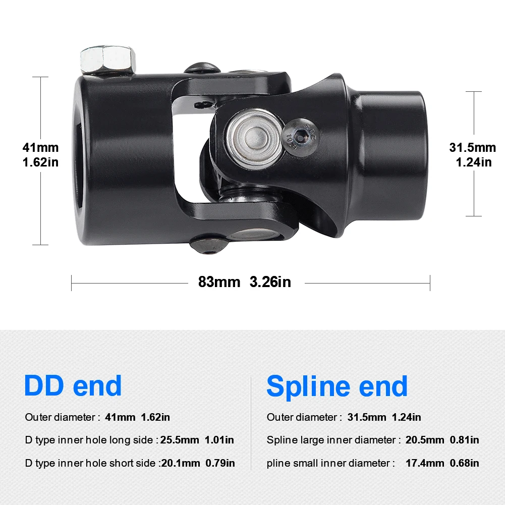 U Joint Single Steering Shaft 3/4\