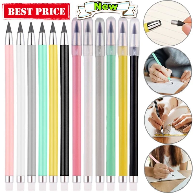 

Новый вечный карандаш Infinity Pencil без чернил, многоразовый, для письма, рисования, канцелярских принадлежностей, офиса, студентов, школы, подарок