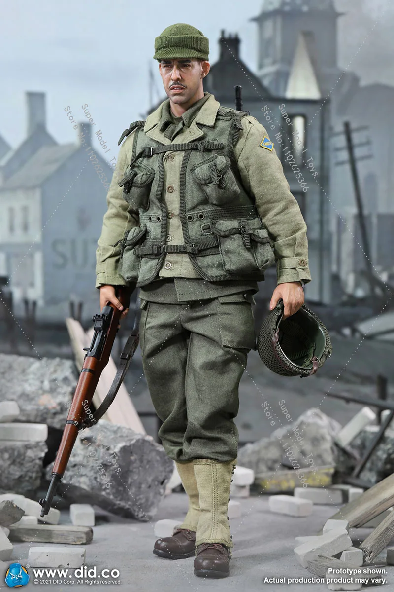 Original Collectible DID A80155 1/6 Scale Full Set Male Soldier US WWII Army Rangers 12 Inch Action Figure Model For Fans Gifts