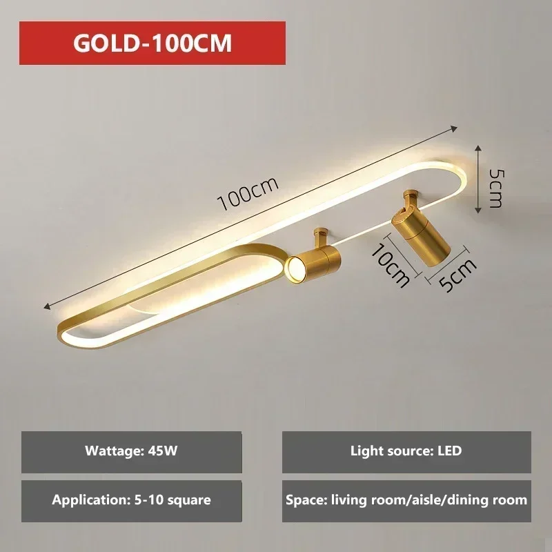 DAMIASMIL Nordic LED Decke Lampen Für Wohnzimmer Korridor Garderobe Decke Licht Mit Scheinwerfer Kronleuchter Wohnkultur Beleuchtung Leuchte 3