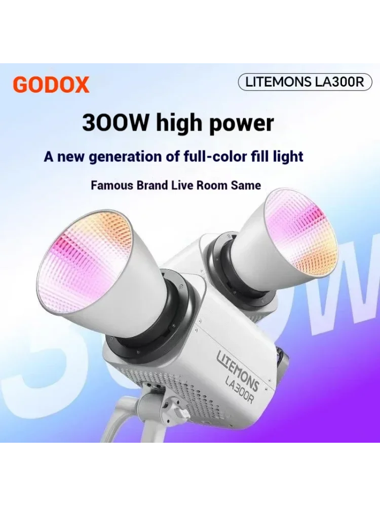 Godox LA150R LA200R LA300R RGB Full Color COB Photography Fill Light Bowens Mount 1800K-10000K LED Video Light with NFC