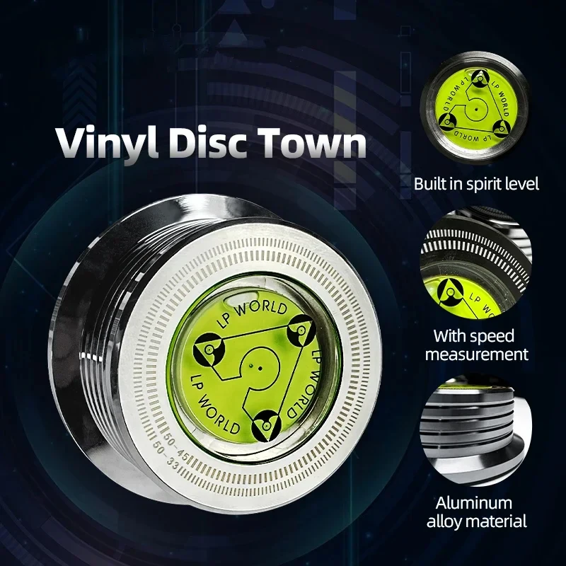 TODN 50Hz LP Disc Stabilizer Vinyl Disc Turntable Weight Clamp for Record Player Accessories Aluminum Alloy Weight Clamp