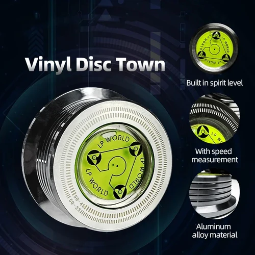 TODN-estabilizador de disco LP de 50Hz, disco de vinilo, tocadiscos, abrazadera de peso para accesorios de reproductor de discos, abrazadera de peso de aleación de aluminio