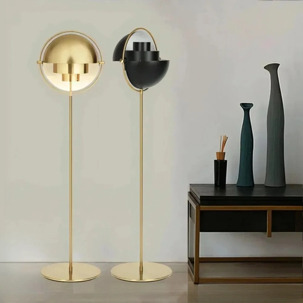 

Gubi Iron Floor Lamp Nordic LED Metal Standing Lamp for Bedroom Living Dining Room Black Gold Modern Danish Chrome Floor Light