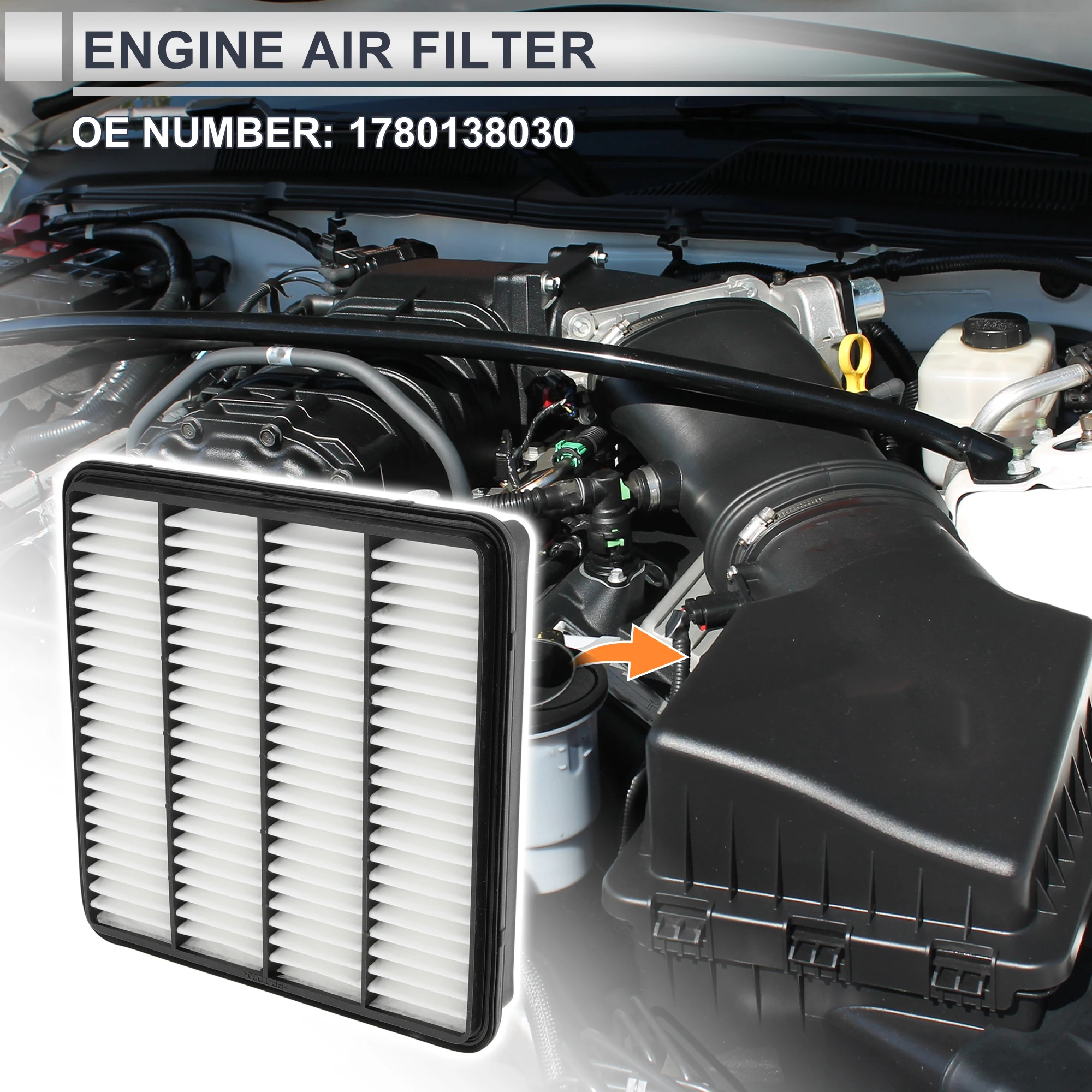 

X Autohaux Car Engine Air Filter No.1780138030 for Toyota Land Cruiser Base 1 Pcs