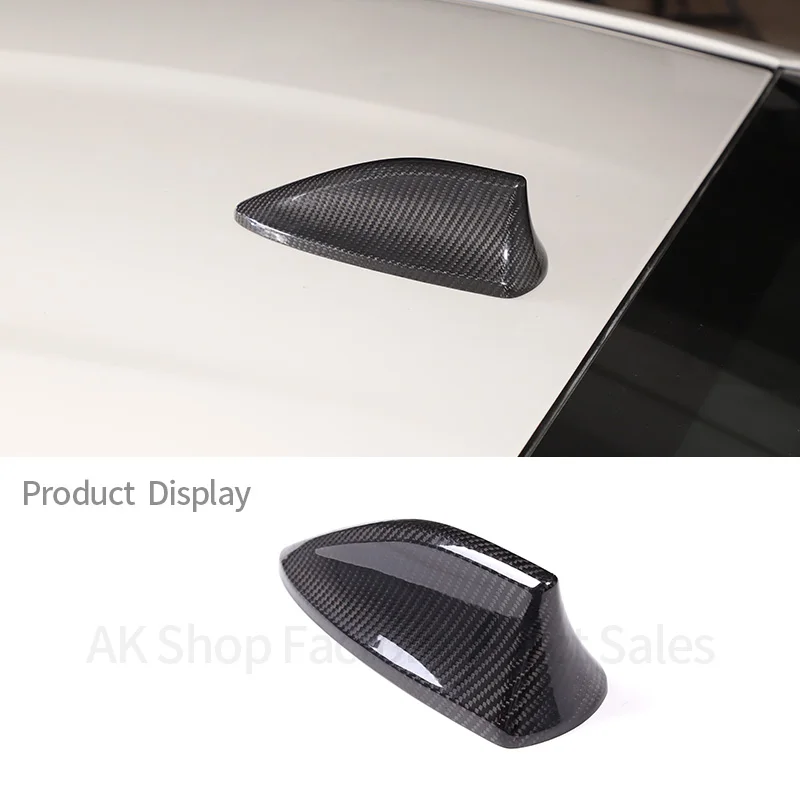 Roof Shark Fin Antenna Decorative Cover Real Carbon Fiber Roof Signal Antenna Cover Car Exterior Accessories For Subaru BRZ 2022