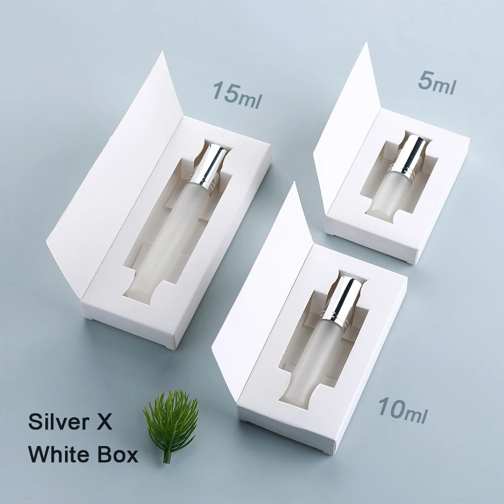 Silver X White box