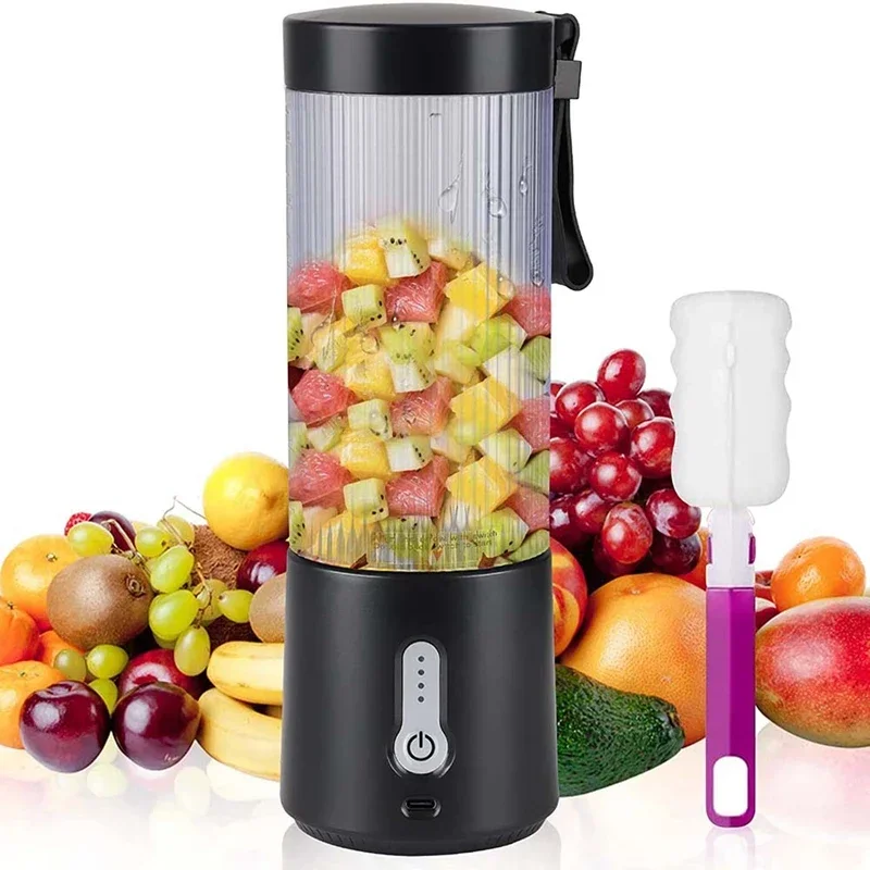 

USB Rechargeable Portable Mini Blender Blender 450ML 4000Mah Smoothie Mixer BPA Free, For Vegetable Juice Milkshake