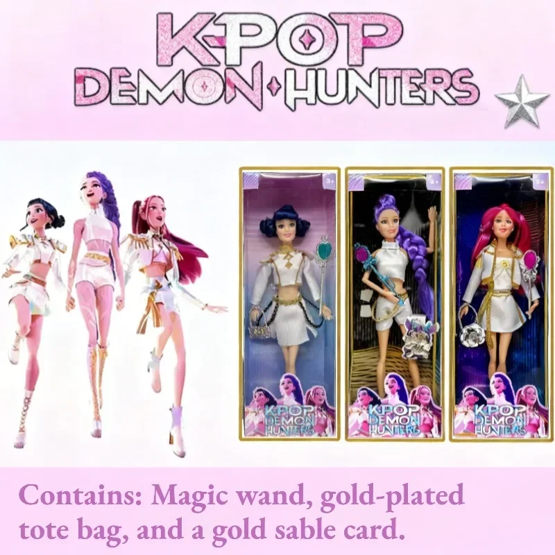 

Kpop Охотники на демонов Фигурка Игрушка Дерпи Тигр Руми Мира Зои Киска Тема Песня из красочных огней для фанатов Рождественские подарки