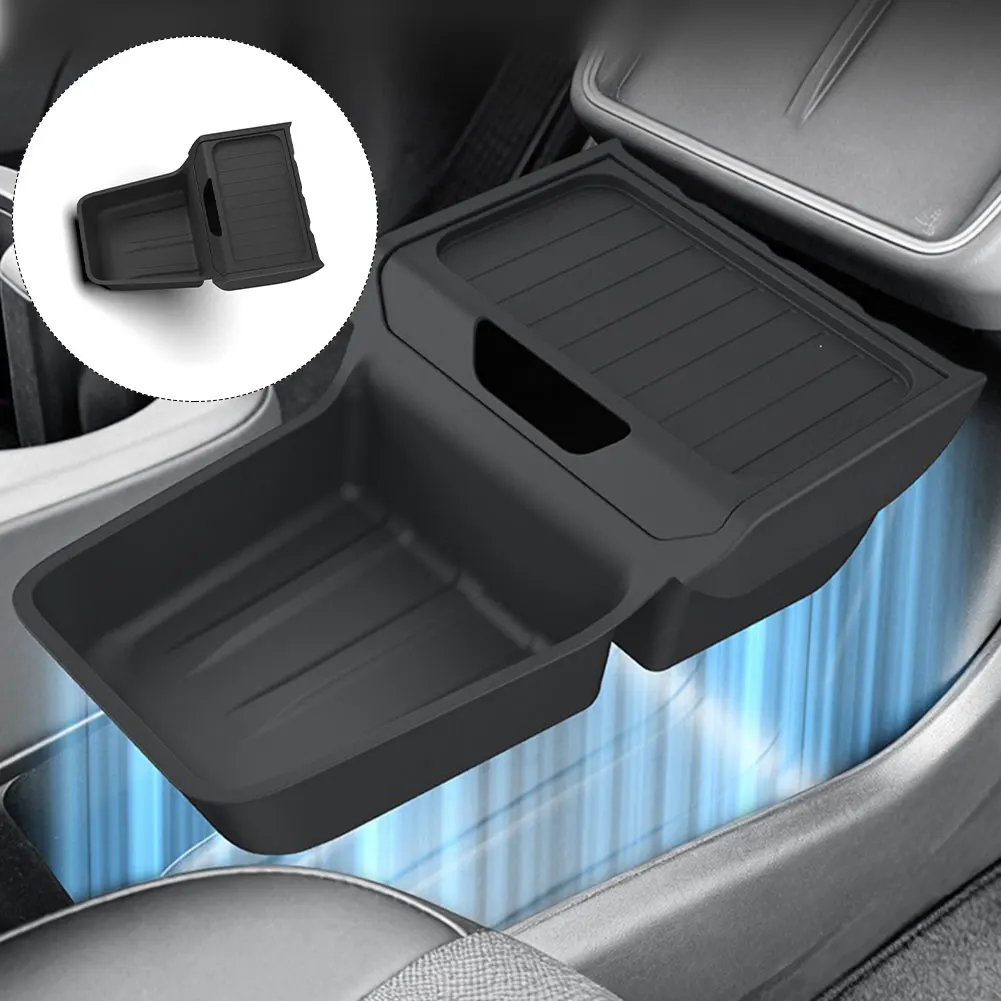 Black 2025 Model Y Accessories Console Organization Solution Car Trash Vehicle Storage Solution Secure Item Holding