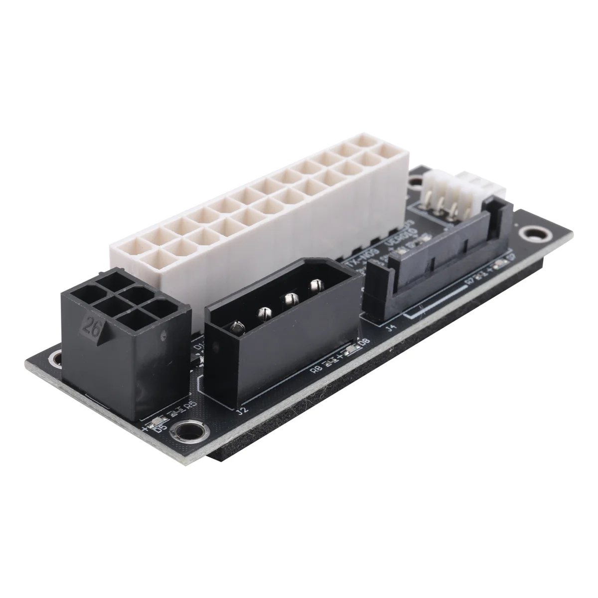 A39U 4 in 1 Molex 4Pin/SATA/ATX 6Pin/4Pin Dual PSU Mehrere Netzteil Adapter Synchron Power Board 2PSU mit LED