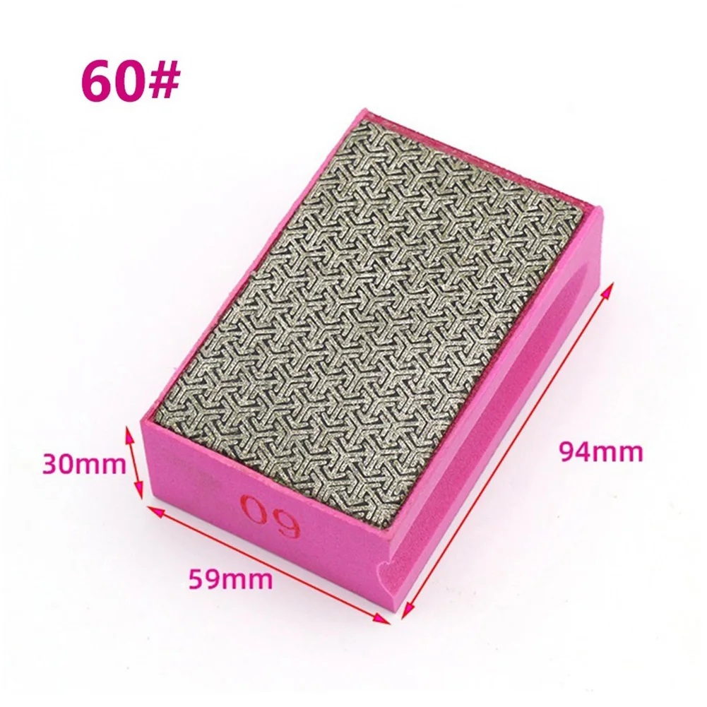 Diamond Hand Polishing Pad 90x55mm Tile Glass Abrasives Grinding Block Pads Stone Marble Ceramic Abrasives Sanding Disc