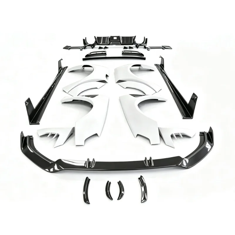 New High-Quality Carbon Fiber Front Lip Rear Diffuser Spoiler Kit, Fit RS4 Auto Modification Body Parts