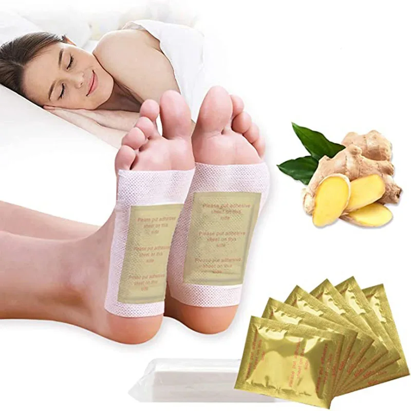 

Ginger Detox Foot Patch For Improve Sleep Detox Foot Pads Dispel Dampness Stick Herbal Body Health For Weight Loss