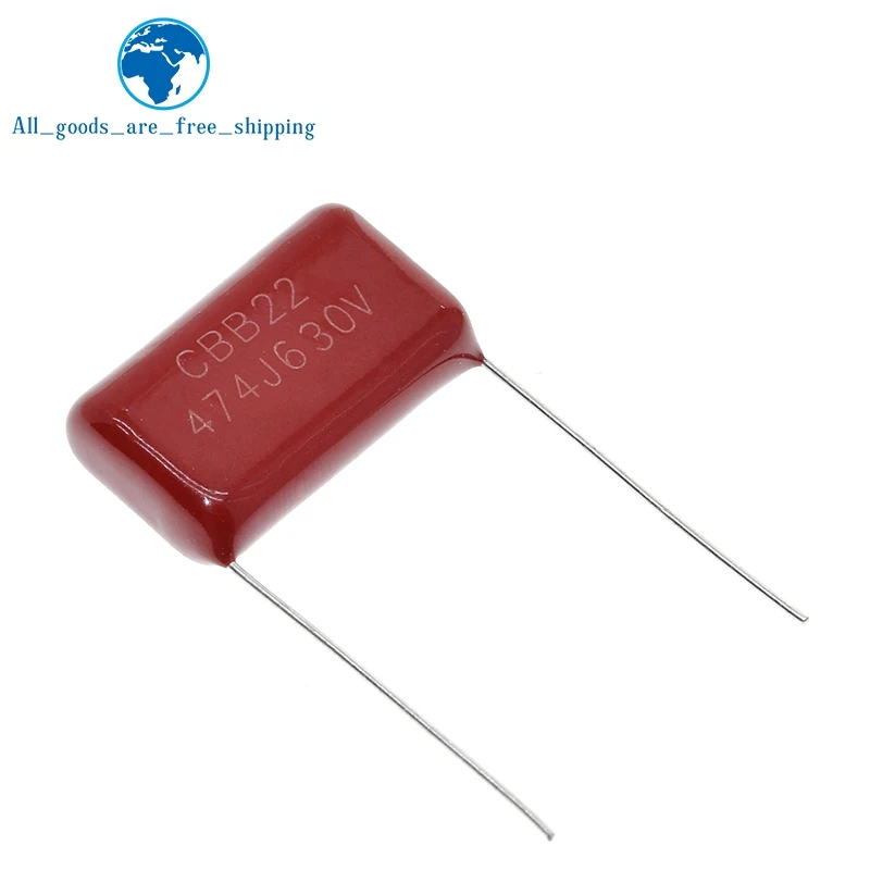 TZT 10PCS 630V474J 0.47UF 470NF Pitch 20MM 630V 474 CBB Polypropylene film capacitor