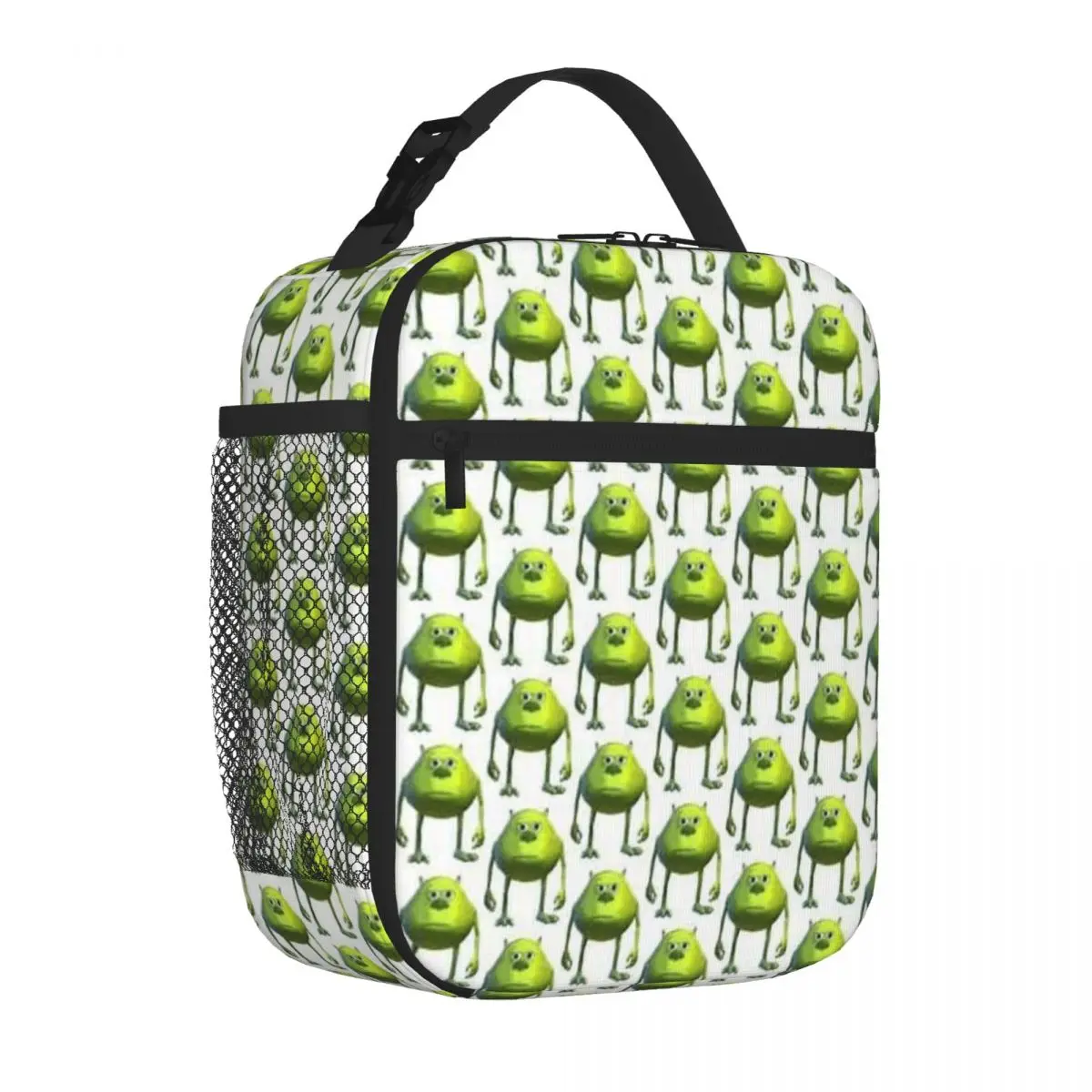 Bestselling Bruh Mike Sully Face Swap Meme Neoprene Texture Portable Lunch Bag Office Meal Prep Adjustable Strap Lunch Bag