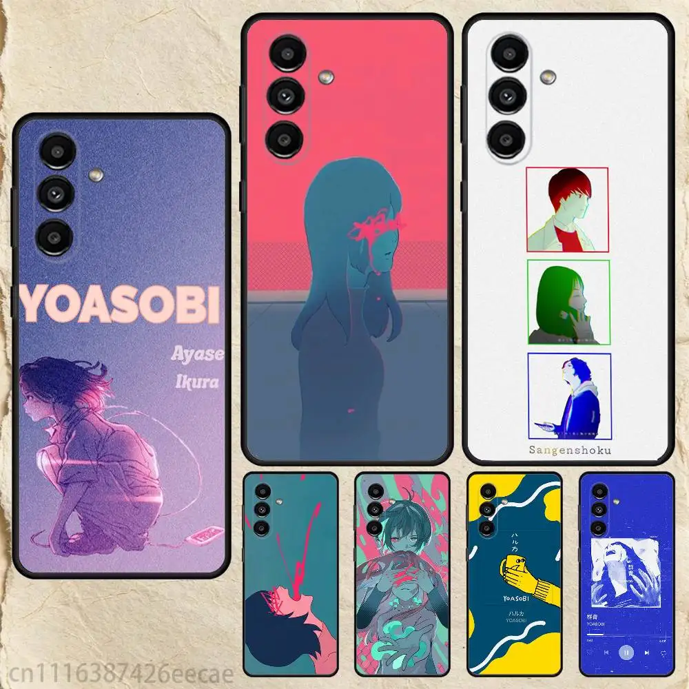 Jpop Y-Yoasobi Album Cover Phone Case For Samsung S25,24,21,22,23,20,S30,Ultra,Plus,Fe,Lite,Note,5G Black Cover