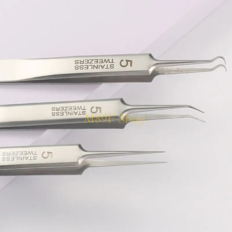 M89f Ultra-Fine Pimples Clip Clip Tweezers Beauty Beauty Needle Blemish Extracteur Tool