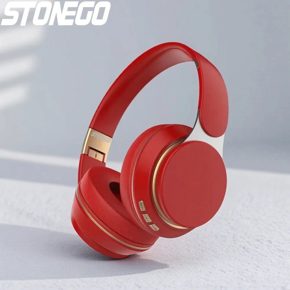 

Беспроводная Bluetooth-гарнитура: складные стереонаушники Hi-Fi с глубокими басами, шумоподавлением и HD-микрофоном для комфортного прослушивания