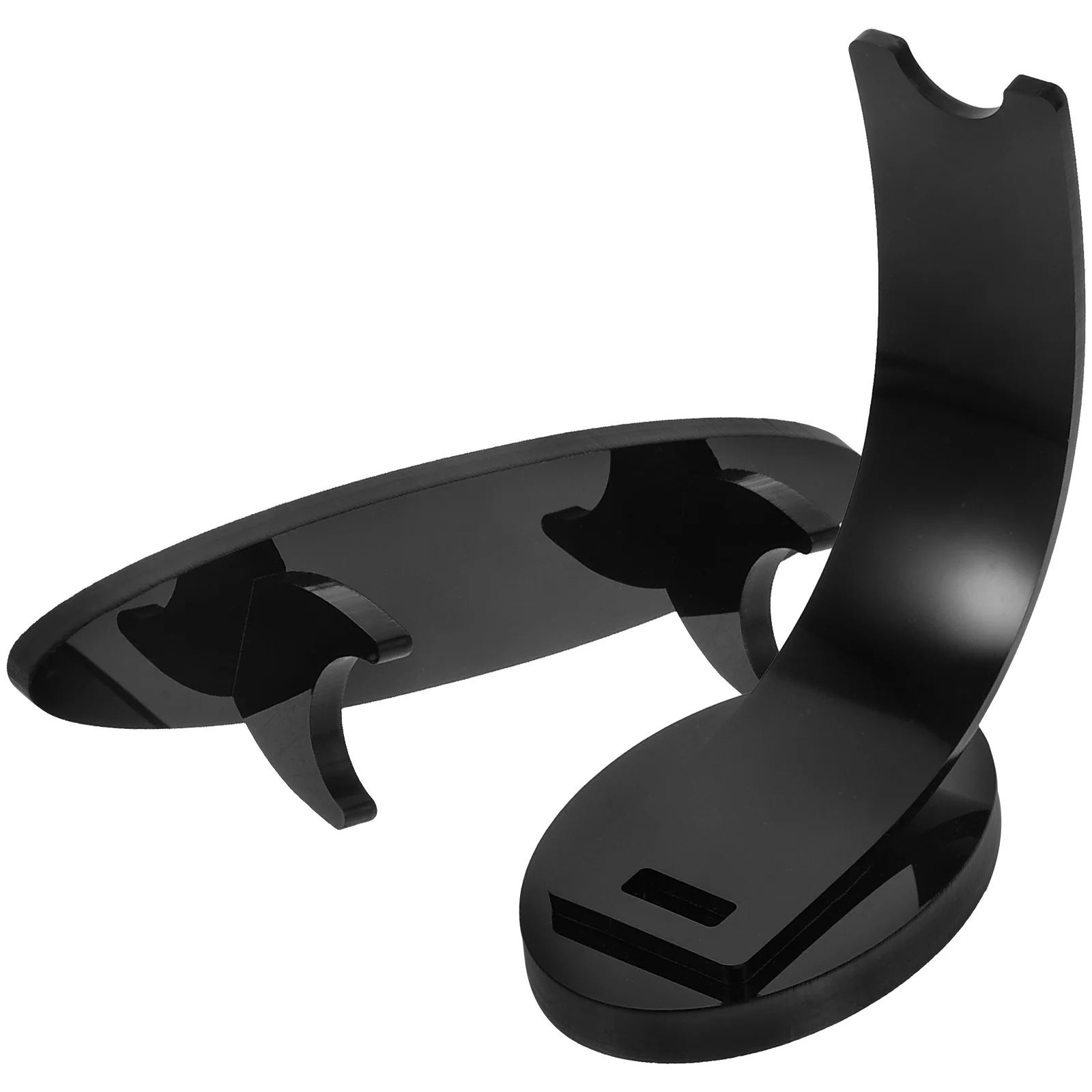 2 個のアクリルディスプレイホルダーメイクブラシ収納スタンドデスクオーガナイザーラックペン収納ホルダーペンディスプレイスタンド