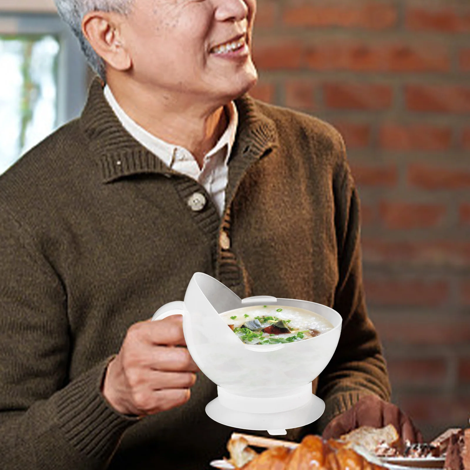 

Чаша с защитой от перемещения и проливания для пожилых людей, пожилых людей, инвалидов, легкая, прочная, защищенная от проливания присоска, легко чистится, портативная