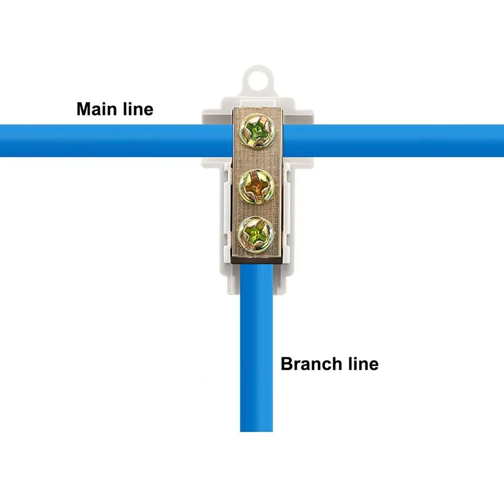 Docking High Power High Power Splitter No Disconnection T-type Quick Terminal Block Small Wiring Connector Electrical