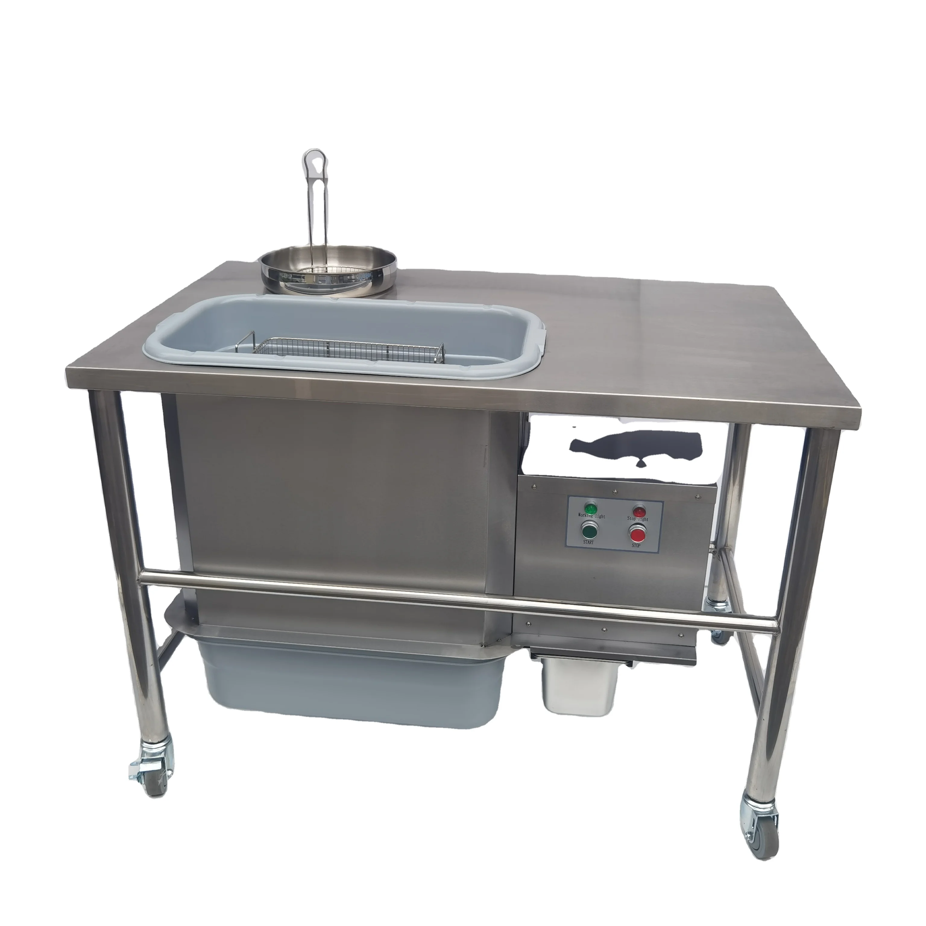 KFC Equipment Electric Breading Table, Automatic Fried Chicken Breading Machine