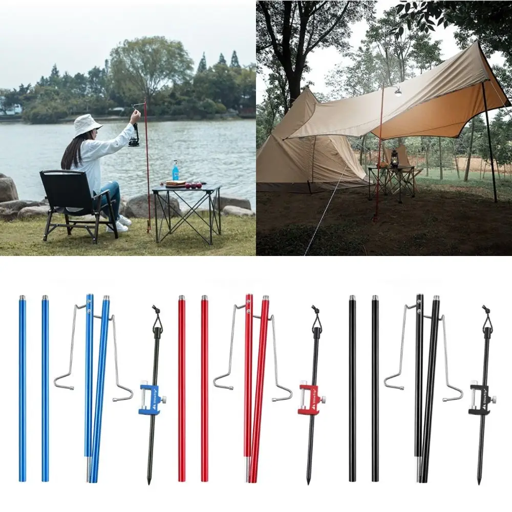

Portable Outdoor Camping Lamp Post Lightweight Table Hanging Light Camping Table Folding Lamp Pole Aluminum Alloy