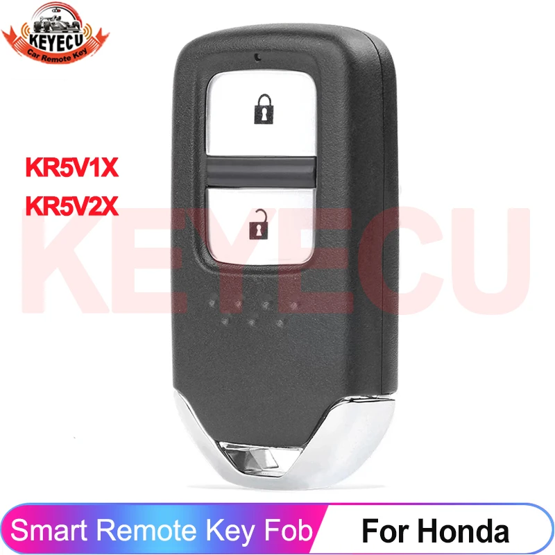 KEYECU 2 Buttons KR5V1X KR5V2X Smart Remote Key For Honda CR-V City Fit Jazz Shuttle Vezel 2014 2015 72147-T5A-J01 72147-T5C-J01