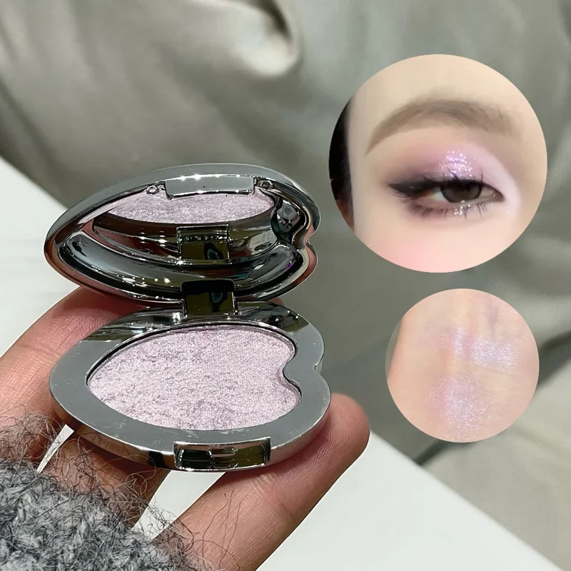 HERORANGE Loveheart Monochrome Highlighter Pearlescent Shawdow Explosion Polarized Brightening Silkworm Highlight
