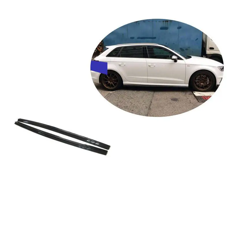 A3 SLINE Carbon Fiber Fibre Side Skirts Fit For audi A3 SLINE 2014-2015 