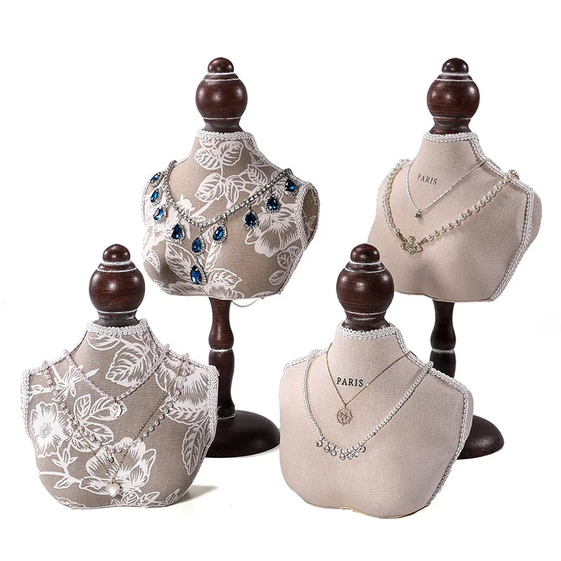 

Портретная модель, подставка для ожерелья, витрина, витрина для хранения ожерелья, стойка для прямой трансляции, ожерелья, реквизит для демонстрации ювелирных изделий