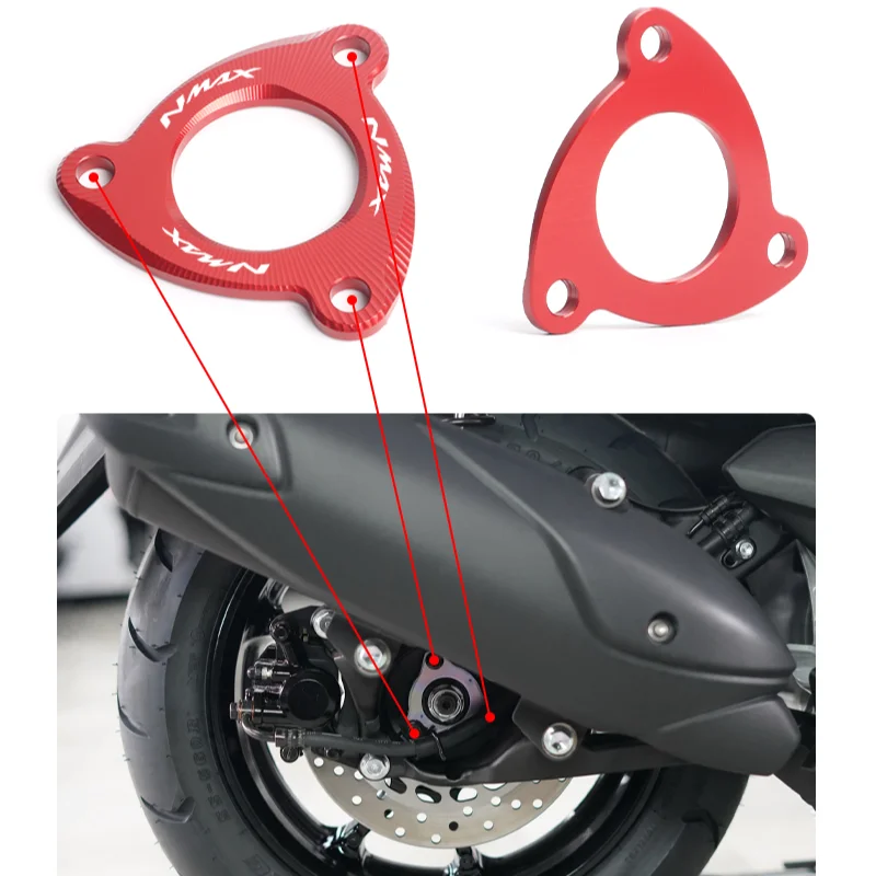 

NMAX N-MAX NVX AEROX Scooter Rear Axle Trim Ring For YAMAHA NMAX155 NVX155 AEROX155 CNC Aluminum Alloy Tuning Accessories