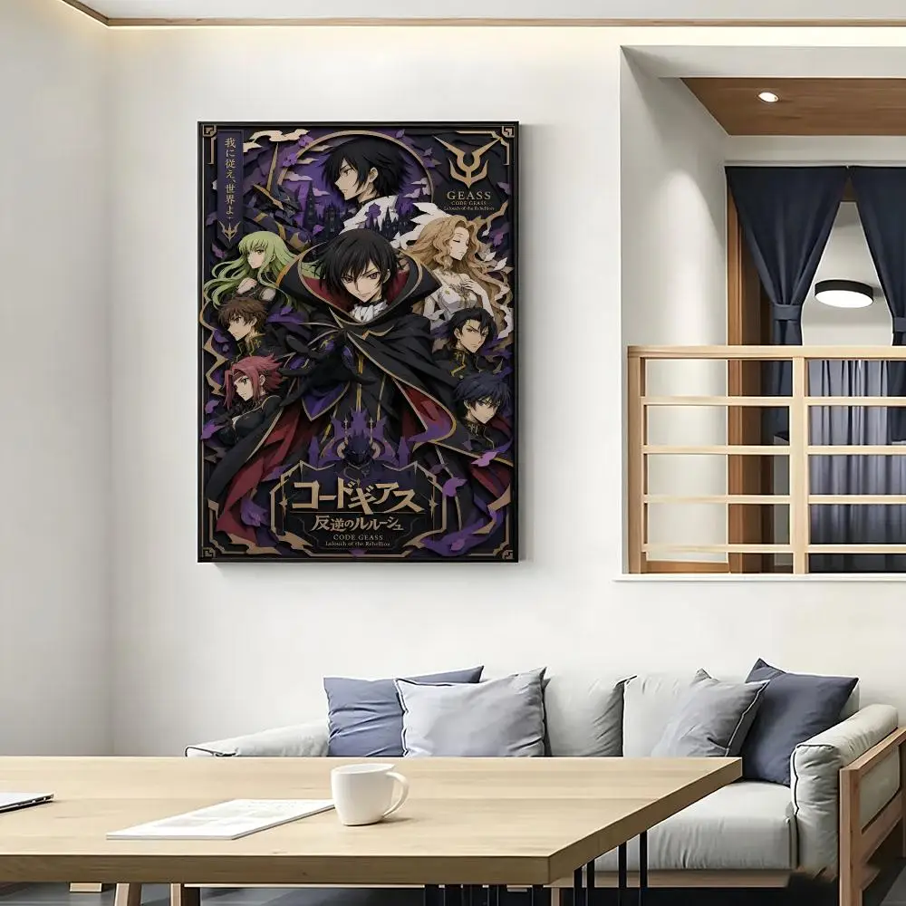 Rastar Code Geass Lelouch Of The Rebellion Poster Poster HD Self Adhesive Waterproof Wall Art Ideal For Home Office Dorm Bedroom
